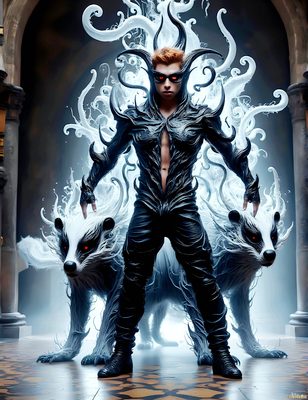 Male magic and myth: dragons, mages, elves, and sorcery. Cinematic UHD art.