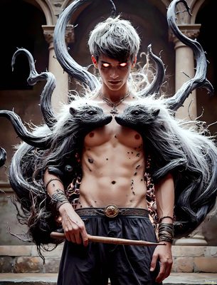 Male magic and myth: dragons, mages, elves, and sorcery. Cinematic UHD art.