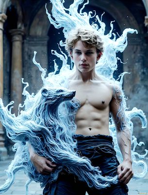 Male magic and myth: dragons, mages, elves, and sorcery. Cinematic UHD art.