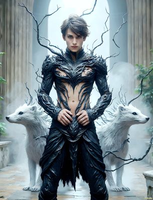 Male magic and myth: dragons, mages, elves, and sorcery. Cinematic UHD art.