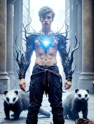 Male magic and myth: dragons, mages, elves, and sorcery. Cinematic UHD art.