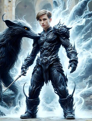 Male magic and myth: dragons, mages, elves, and sorcery. Cinematic UHD art.