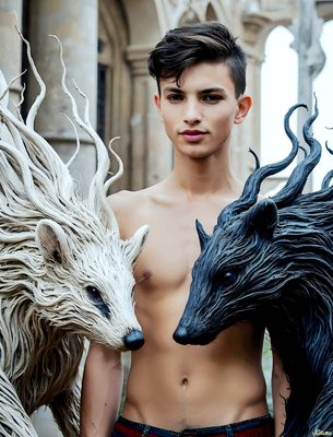 Male magic and myth: dragons, mages, elves, and sorcery. Cinematic UHD art.