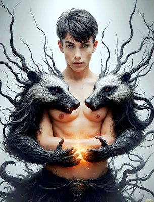 Male magic and myth: dragons, mages, elves, and sorcery. Cinematic UHD art.