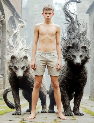Male magic and myth: dragons, mages, elves, and sorcery. Cinematic UHD art.