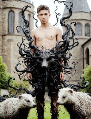 Male magic and myth: dragons, mages, elves, and sorcery. Cinematic UHD art.