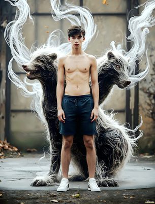 Male magic and myth: dragons, mages, elves, and sorcery. Cinematic UHD art.