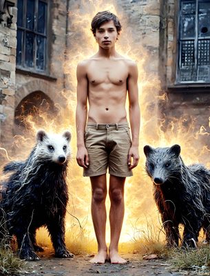 Male magic and myth: dragons, mages, elves, and sorcery. Cinematic UHD art.
