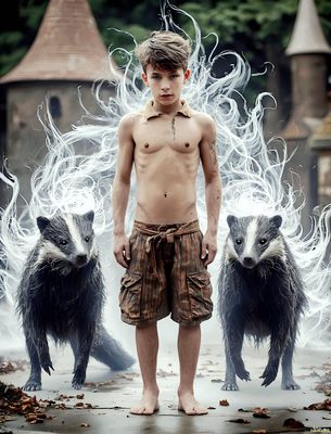 Male magic and myth: dragons, mages, elves, and sorcery. Cinematic UHD art.