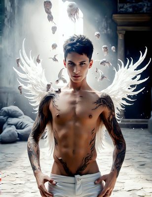 Male magic and myth: dragons, mages, elves, and sorcery. Cinematic UHD art.