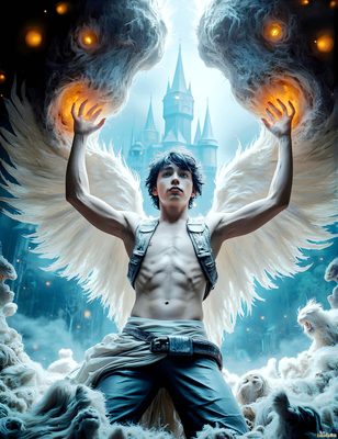 Male magic and myth: dragons, mages, elves, and sorcery. Cinematic UHD art.