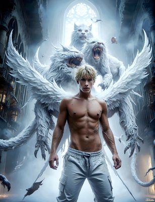 Male magic and myth: dragons, mages, elves, and sorcery. Cinematic UHD art.