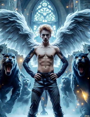 Male magic and myth: dragons, mages, elves, and sorcery. Cinematic UHD art.