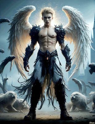 Male magic and myth: dragons, mages, elves, and sorcery. Cinematic UHD art.