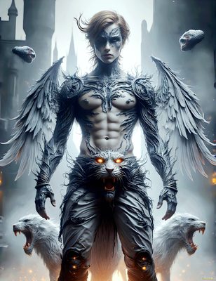 Male magic and myth: dragons, mages, elves, and sorcery. Cinematic UHD art.