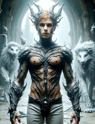 Male magic and myth: dragons, mages, elves, and sorcery. Cinematic UHD art.