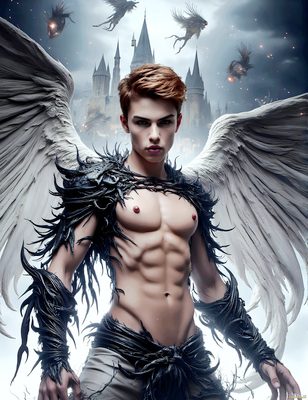 Male magic and myth: dragons, mages, elves, and sorcery. Cinematic UHD art.