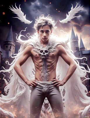Male magic and myth: dragons, mages, elves, and sorcery. Cinematic UHD art.
