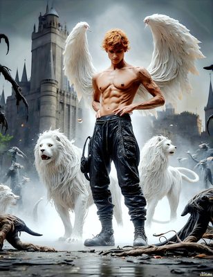 Male magic and myth: dragons, mages, elves, and sorcery. Cinematic UHD art.