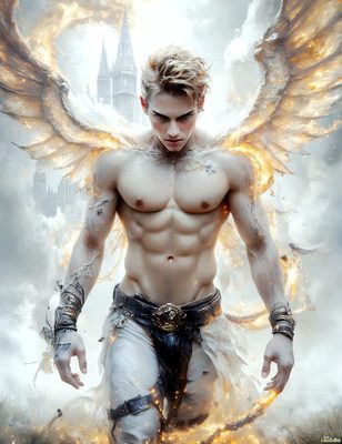 Male magic and myth: dragons, mages, elves, and sorcery. Cinematic UHD art.