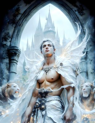 Male magic and myth: dragons, mages, elves, and sorcery. Cinematic UHD art.