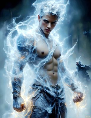 Male magic and myth: dragons, mages, elves, and sorcery. Cinematic UHD art.