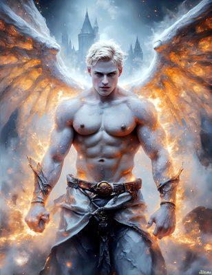Male magic and myth: dragons, mages, elves, and sorcery. Cinematic UHD art.