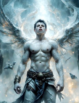 Male magic and myth: dragons, mages, elves, and sorcery. Cinematic UHD art.