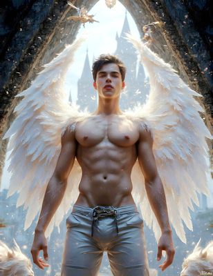 Male magic and myth: dragons, mages, elves, and sorcery. Cinematic UHD art.