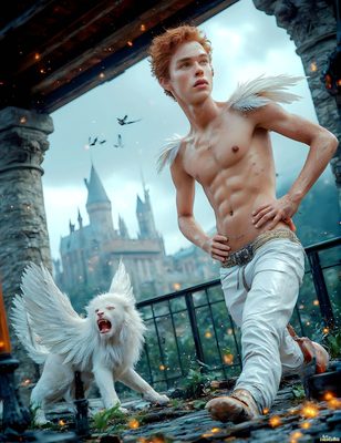 Male magic and myth: dragons, mages, elves, and sorcery. Cinematic UHD art.