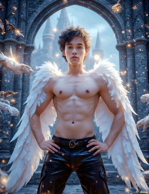 Male magic and myth: dragons, mages, elves, and sorcery. Cinematic UHD art.