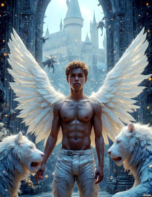 Male magic and myth: dragons, mages, elves, and sorcery. Cinematic UHD art.