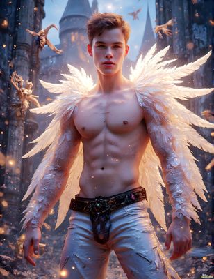 Male magic and myth: dragons, mages, elves, and sorcery. Cinematic UHD art.