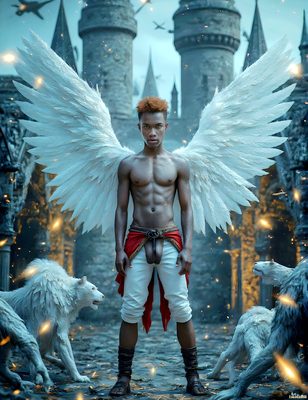 Male magic and myth: dragons, mages, elves, and sorcery. Cinematic UHD art.