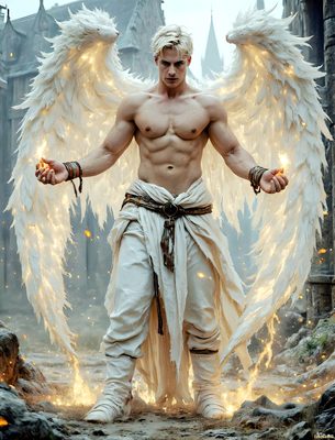 Male magic and myth: dragons, mages, elves, and sorcery. Cinematic UHD art.
