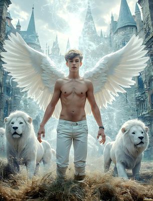 Male magic and myth: dragons, mages, elves, and sorcery. Cinematic UHD art.