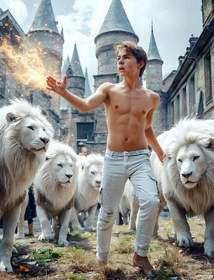 Male magic and myth: dragons, mages, elves, and sorcery. Cinematic UHD art.