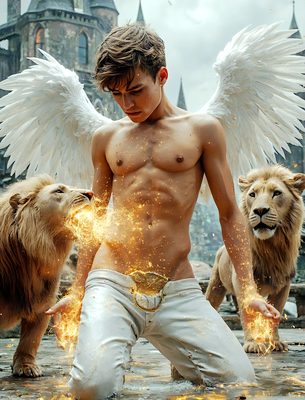 Male magic and myth: dragons, mages, elves, and sorcery. Cinematic UHD art.