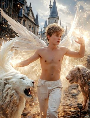 Male magic and myth: dragons, mages, elves, and sorcery. Cinematic UHD art.