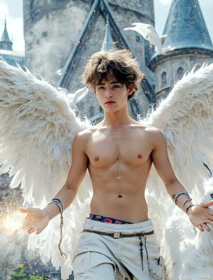 Male magic and myth: dragons, mages, elves, and sorcery. Cinematic UHD art.