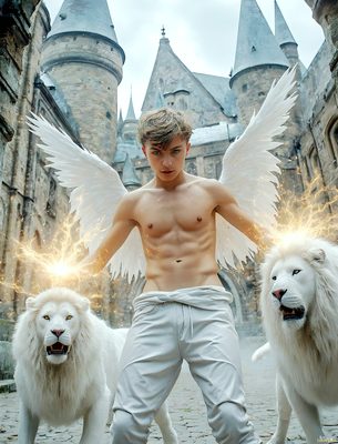 Male magic and myth: dragons, mages, elves, and sorcery. Cinematic UHD art.