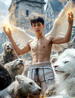 Male magic and myth: dragons, mages, elves, and sorcery. Cinematic UHD art.