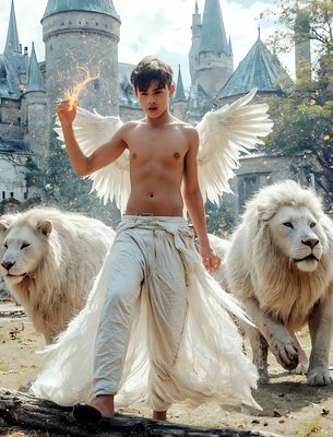Male magic and myth: dragons, mages, elves, and sorcery. Cinematic UHD art.