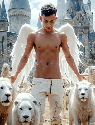 Male magic and myth: dragons, mages, elves, and sorcery. Cinematic UHD art.