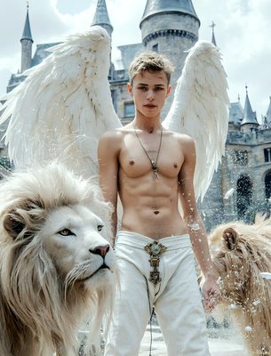 Male magic and myth: dragons, mages, elves, and sorcery. Cinematic UHD art.