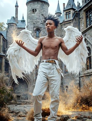 Male magic and myth: dragons, mages, elves, and sorcery. Cinematic UHD art.