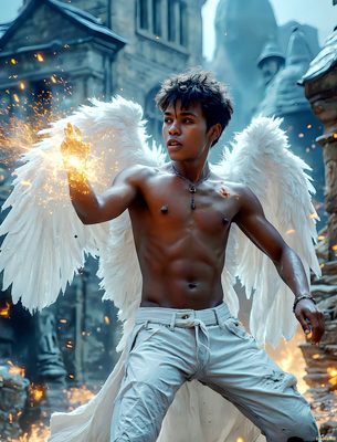 Male magic and myth: dragons, mages, elves, and sorcery. Cinematic UHD art.