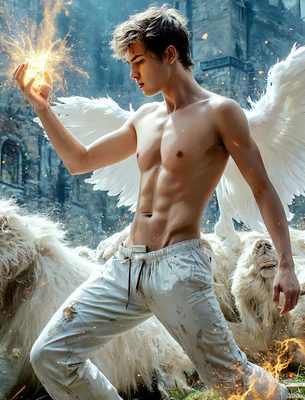 Male magic and myth: dragons, mages, elves, and sorcery. Cinematic UHD art.