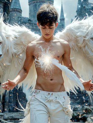 Male magic and myth: dragons, mages, elves, and sorcery. Cinematic UHD art.