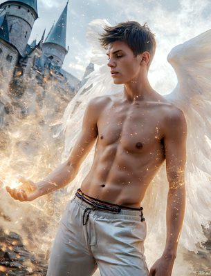 Male magic and myth: dragons, mages, elves, and sorcery. Cinematic UHD art.